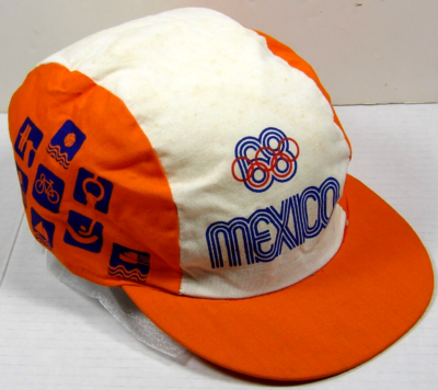 Vtg 1968 Mexico Olympics Hat VERY RARE Lance Wyman Logo Events