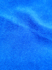 Blue Velour Like One Sided Smooth Soft Fabric 64"x192" 5 yards
