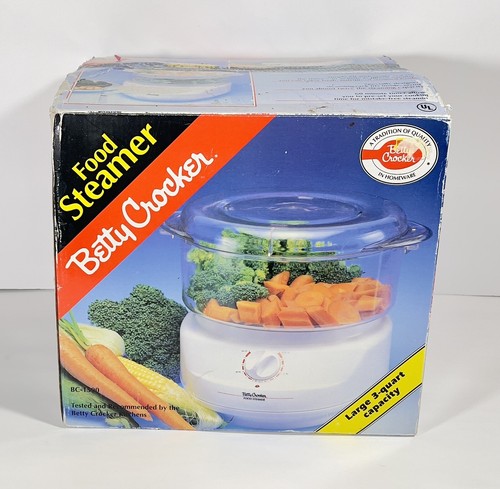 Betty Crocker 3 in 1 Food Steamer (BC-1590) 3 Quart Capacity - NEW Open ...
