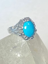 Turquoise ring brutalist  southwest sterling ...