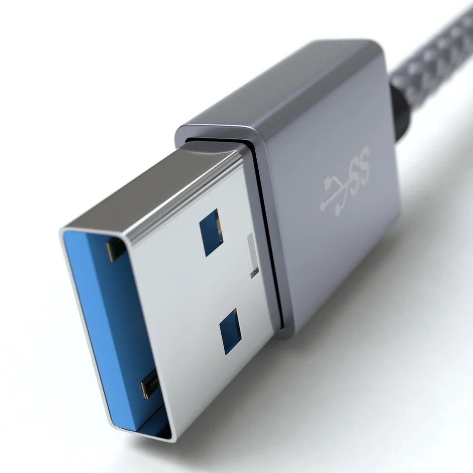 USB Cable 3.2 USB-A to USB-C Gen 2x1 10Gbps Data and Fast Charging Cord - Image 3 of 4