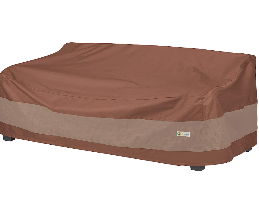 Duck Covers Ultimate Waterproof Patio Loveseat Cover, 79 Inch, Mocha