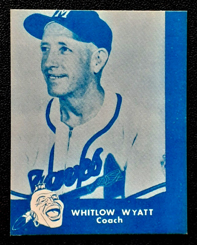 Whitlow Wyatt 1960 Lake to Lake Dairy Braves card