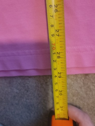 Women's shirt LILLY PULITZER Measurements In Photos Pink short sleeve polo top - Picture 14 of 14