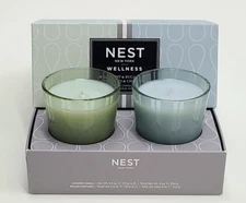 Nest New York Wild Mint & Eucalyptus Driftwood & Chamomile Petite Candles Duo