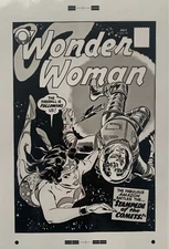 Production Art WONDER WOMAN #99 cover, ROSS ANDRU art, 11x17