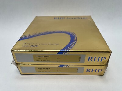 RHP 7022CTDUMP4 Bearing 110x170x28 mm 7022C 7022-C-T-DUM-P4 England 2 Pcs