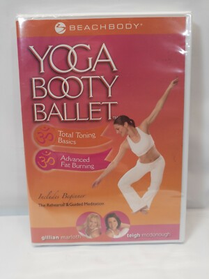 Beachbody Yoga Booty Ballet: Total Toning Basics  Advanced Fat Burning DVD - New