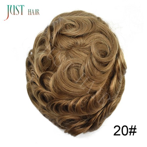 French Lace Front Bleached Men Toupee Hair Replacement System Poly Hairpiece Wig - Picture 24 of 80
