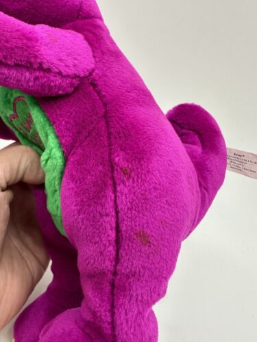 Barney 90s Sings I Love You Purple Dinosaur Plush Stuffed Animal 10" Lyons WORKS - Picture 3 of 9