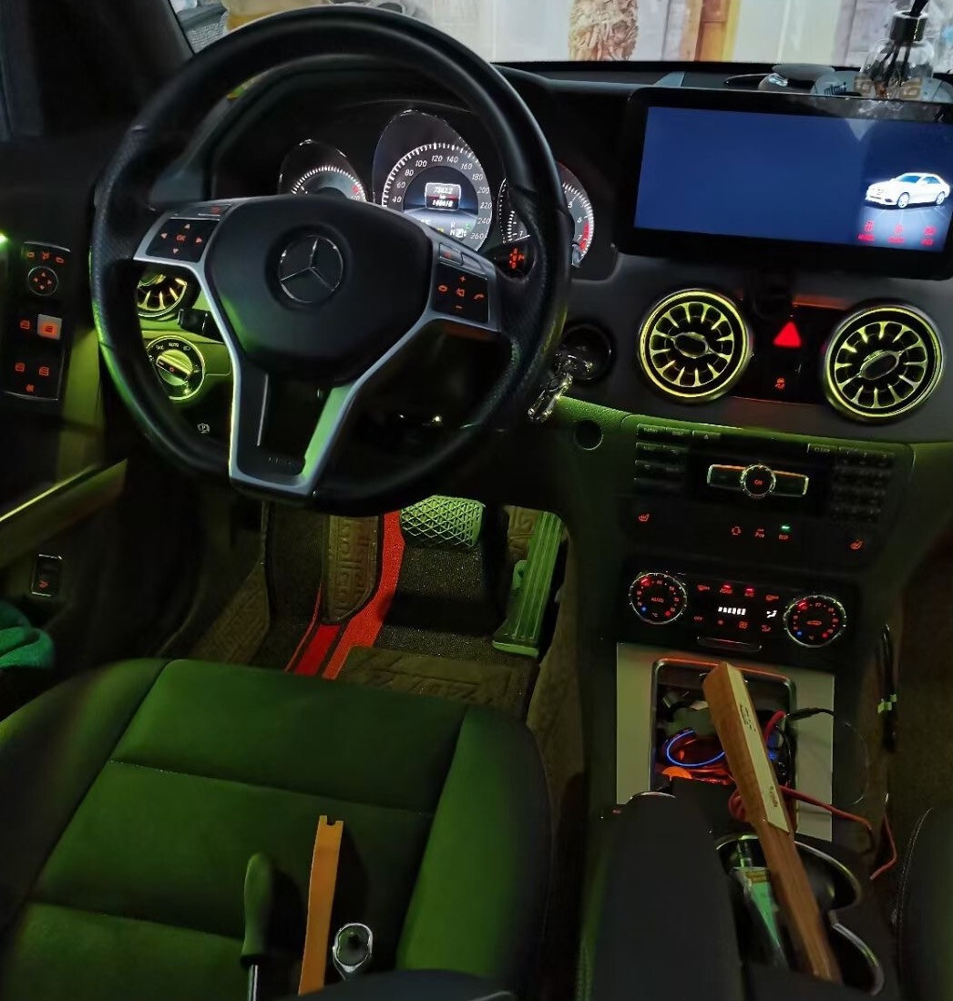 Kit Illuminazione Ambient Interno Mercedes Classe A B GLA CLA RGB Con App 156983
