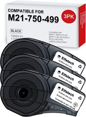 3X BRADY M21-750-499 NYLON CLOTH LABEL fit printer manufactured before Jun 2025