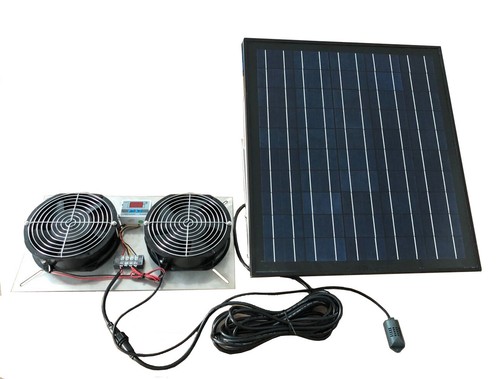 Sistema de ventilación del sótano del ventilador solar del subsuelo de 30W 500CFM para el espacio de acceso - Imagen 2 de 2