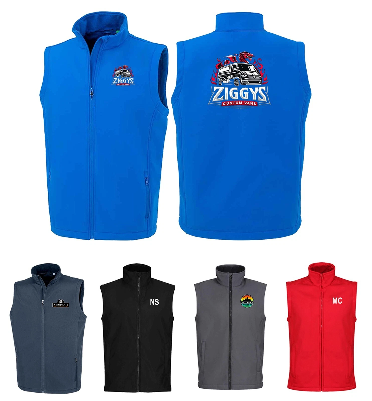 Personalised Printed Softshell Gilet Bodywarmer Workwear Custom Logo Printing
Opens in a new window