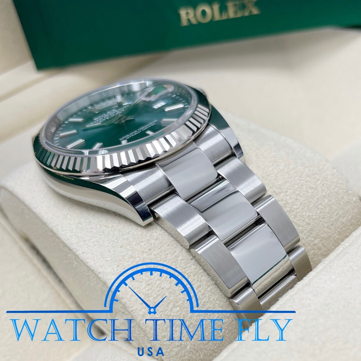 Rolex 2022 Datejust 36mm Fluted Bezel 126234 Mint Green Dial Rolex 2022 Datejust 36mm Fluted Bezel 126234 Mint Green Dial