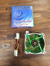 Typhoon Multi-Color LED 80mm Aluminum Case Fan 12V PC Cooling Fan 3-Pin  Molex