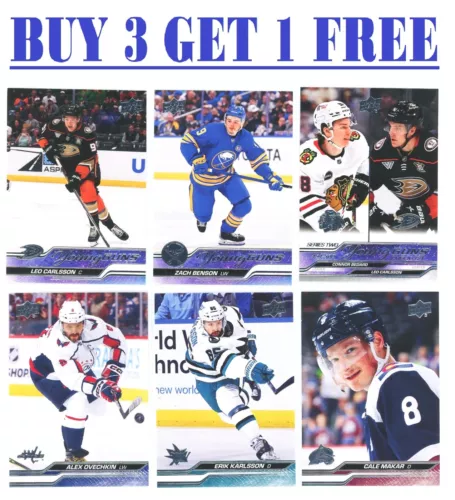 2023-24 Upper Deck Series 2 NHL Hockey (BUY 3 GET 1) You Pick -Base & Young Guns