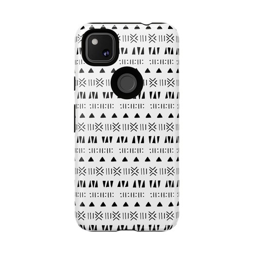 Black and White Southwestern Aztec Pattern Google Pixel Tough Cases - 第 75/131 張圖片