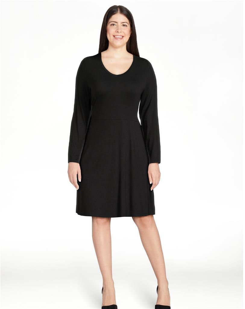 fitted lace wedding dress This Is It Black Swing Dress, X-Large - The Mint Julep Boutique