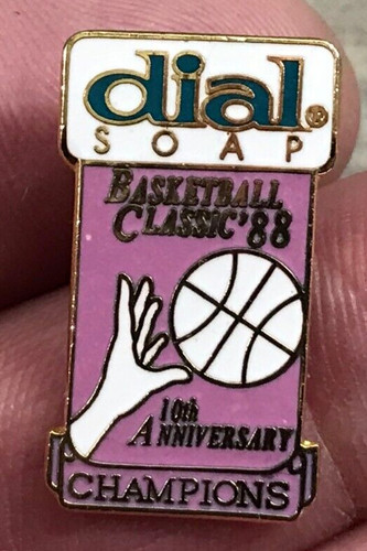 Dial Soap Basketball Classic '88 10th Anniversary Champions Lapel Hat Jacket Pin
