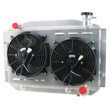 4-row Radiatorshroud Fan For 1955-1960 Chevy Corvette 350 V8 Small Block