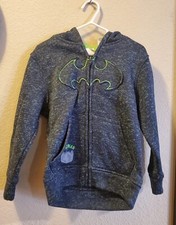 Boys Toddler Batman Hooded Jacket With Batman Logo