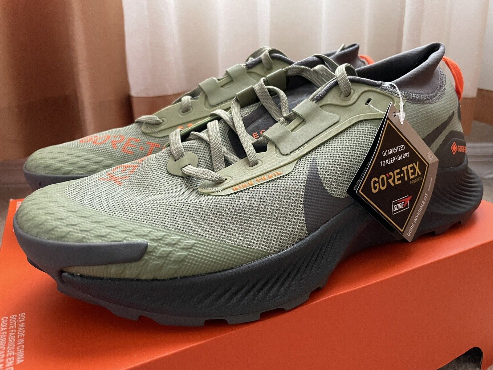 Size 9.5 - Nike Pegasus Trail 3 GTX Oil Green 2021 for sale online 