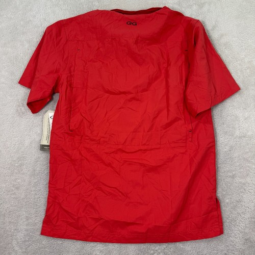 GameGuard 1203 Shirt Boys Large Red Short Sleeve Venting Quick Dry Button Down - Picture 3 of 9