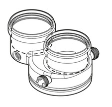 FC-CA80 KIT SCARICO FUMI ADATTATORE SDOPPIATO 80 X CALDAIA A CONDENSAZIONE–BOSCH