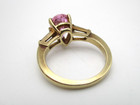 10K Yellow Gold Pink Ice Ring Size 5.75 [R323] — photo 9