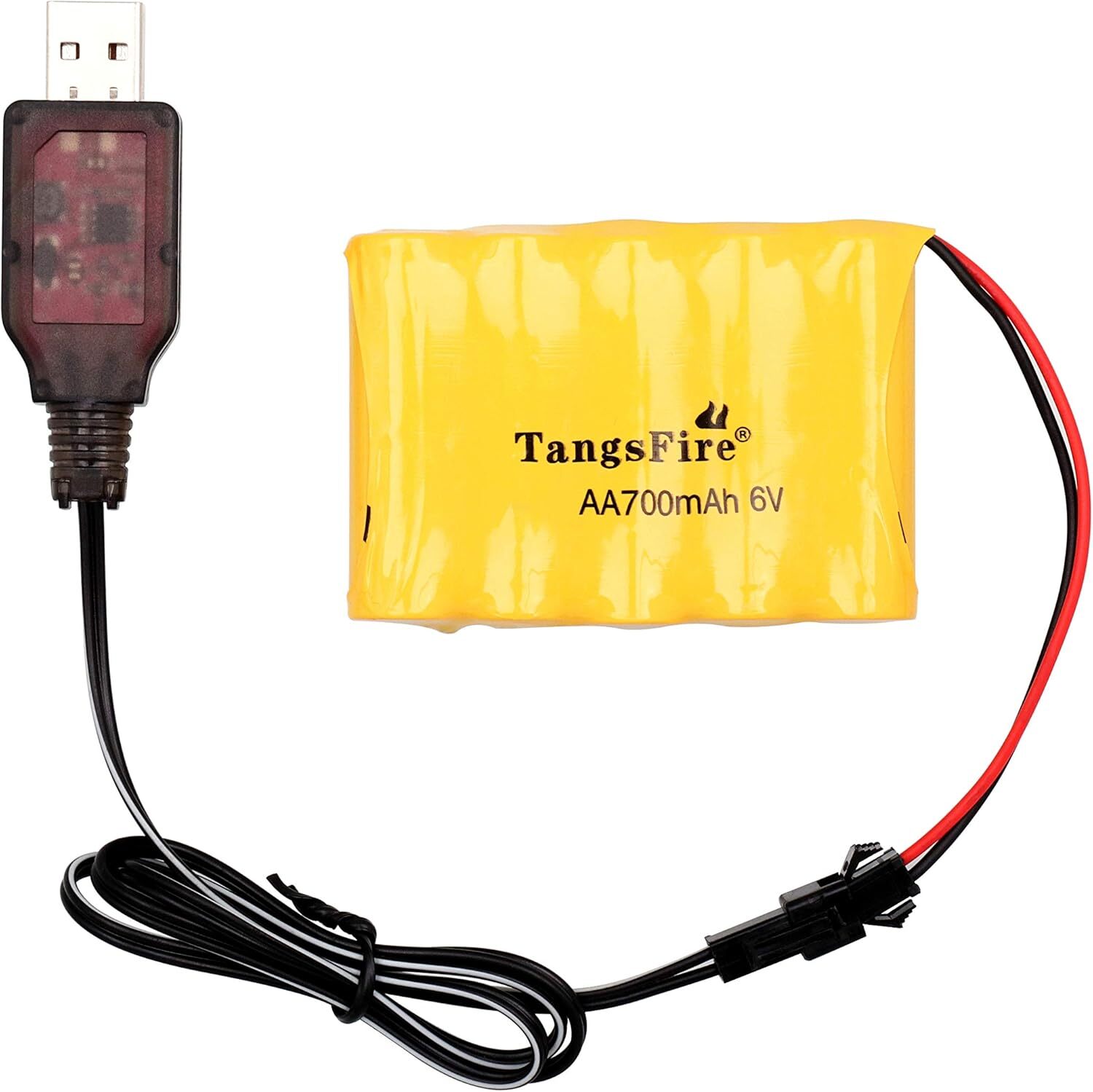 6V Battery 700mAh AA Rechargeable Ni-Cd SM 2P Plug Spare Bat