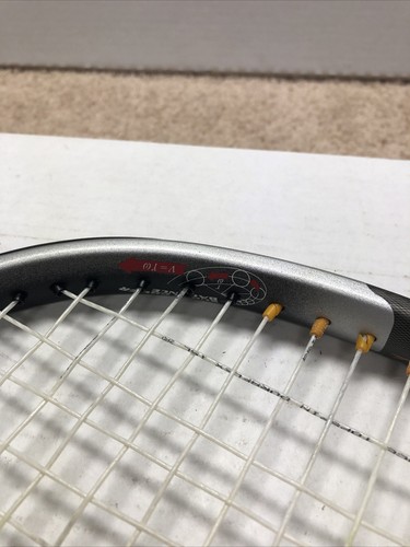 Racchetta da tennis Yonex SRQ Ti 600 lunga 110 testa 4 3/8 impugnatura - Foto 9 di 16