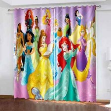 Paar Disney Prinzessinnen lange Vorhänge, Tropfen - 86" x 66". [2,25m]