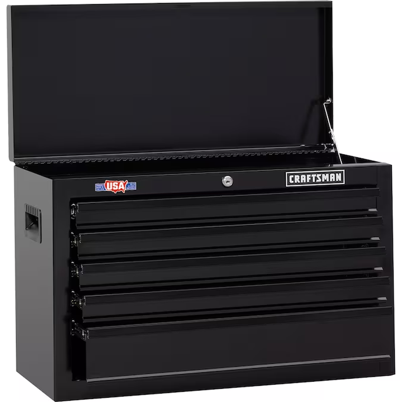 CRAFTSMAN 1000 Series 26-in W x 17.25-in H 5-Drawer Steel Tool Chest (Black) CRAFTSMAN 1000 Series 26-in W x 17.25-in H 5-Drawer Steel Tool Chest (Black)