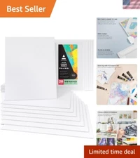 Canvas Boards for Painting, 11 x 14 Inches, Pack of 28, Blank White Canvas Pa...