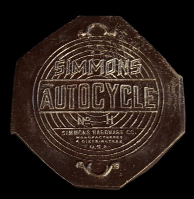 Simmons Auocycle stamping die bike head badge die