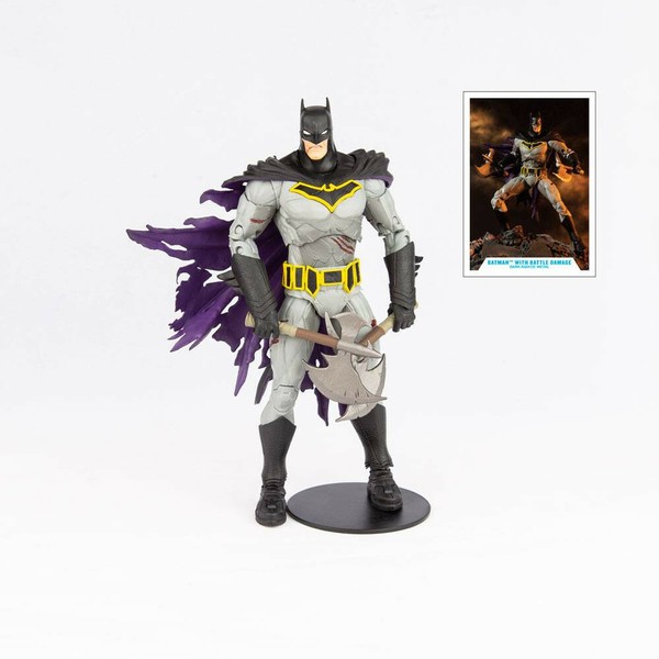 Mc Farlane - Dc Multiverse - Batman With Battle Damage (Dark Nights: Metal) 1/12-image