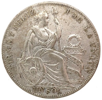 1934 PERU 1 SOL SILVER COIN KM# 218.2. #1 | eBay