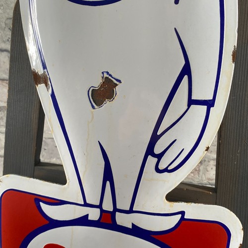 ESSO Enamel Sign 31.5x13" (80x33cm) Rare Unique Collector Motor Oil Wall Signage - Picture 21 of 24