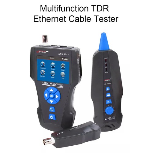 Testeur de câble réseau NF-8601S TDR traceur LCD multifonctionnel RJ45/RJ11 CAT6 - Photo 8/26