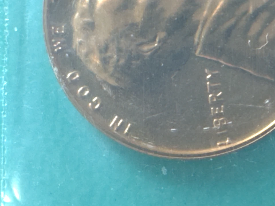 1963 Lincoln Penny No Mint Mark Errors On Top Rim & "L" On Edge Rare Coin - Image 4 of 4