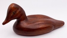 VTG Miniature Hand-Carved Wood Duck Decoy Handmade 4