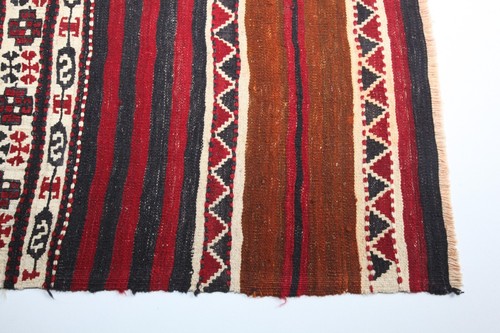 Vintage Turkish Kilim, Bohemian Handwoven Tribal Striped designHome Decor Kilim - Picture 3 of 11