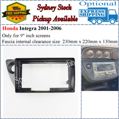 For 9 Nine Inch Screen Fascia facia Fits Honda Integra 2001-2006