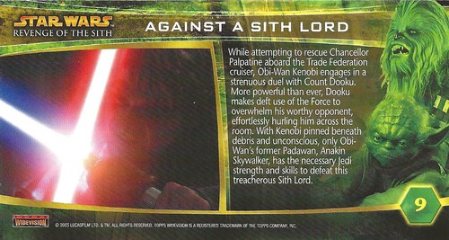 STAR WARS REVENGE OF THE SITH WIDEVISION CARDS 1 TO 80 BASIC CARDS CHOOSE - Picture 26 of 168