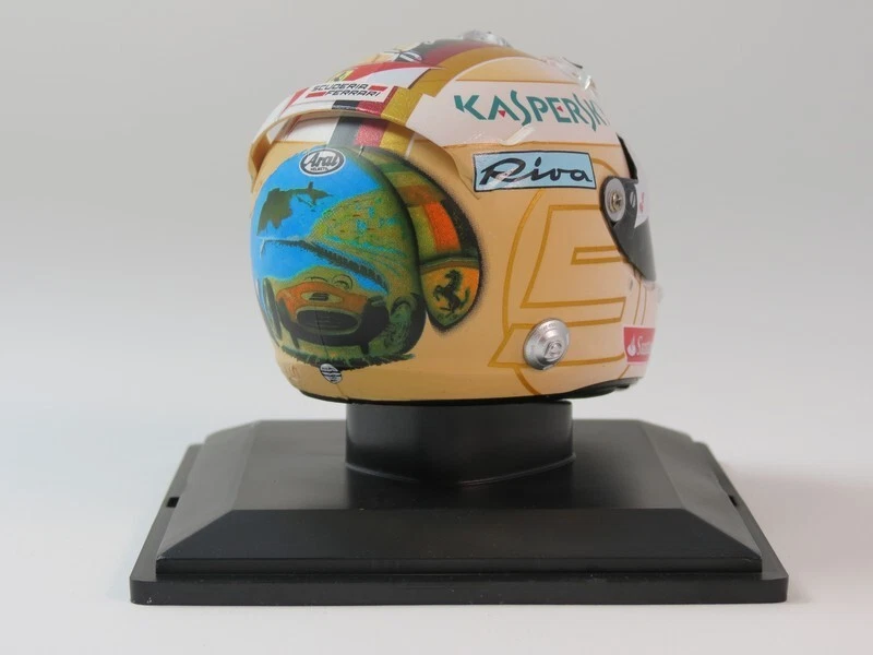Spark Helmet Sebastian Vettel Ferrari F1 Monaco GP 2017 1/5 SPARKED178 - Immagine 2 di 3