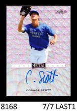 2017 LEAF PERFECT GAME PINK PRISMATIC AUTO CONNOR SCOTT PIRATES 7/7 LAST ONE