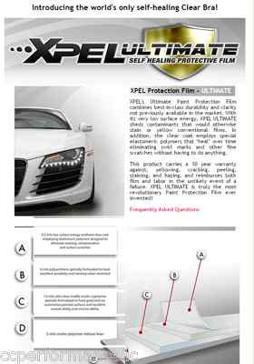 XPEL Ultimate Clear Bra-2011-2014 GMC Sierra 2500HD Denali- A Pillar+Roof Kit 