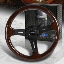 Nrg 330mm Classic Wood Grain Black Spoke 2 Deep Dish Steering Wheel St-015-1bk Nrg 330mm Classic Wood Grain Black Spoke 2 Deep Dish Steering Wheel St-015-1bk