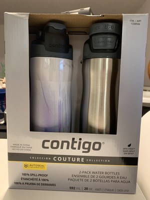 Details about &nbsp;2 Pack Travel Mug 20 Oz Contigo Couture Autoseal Spill-Proof Pearl Silver